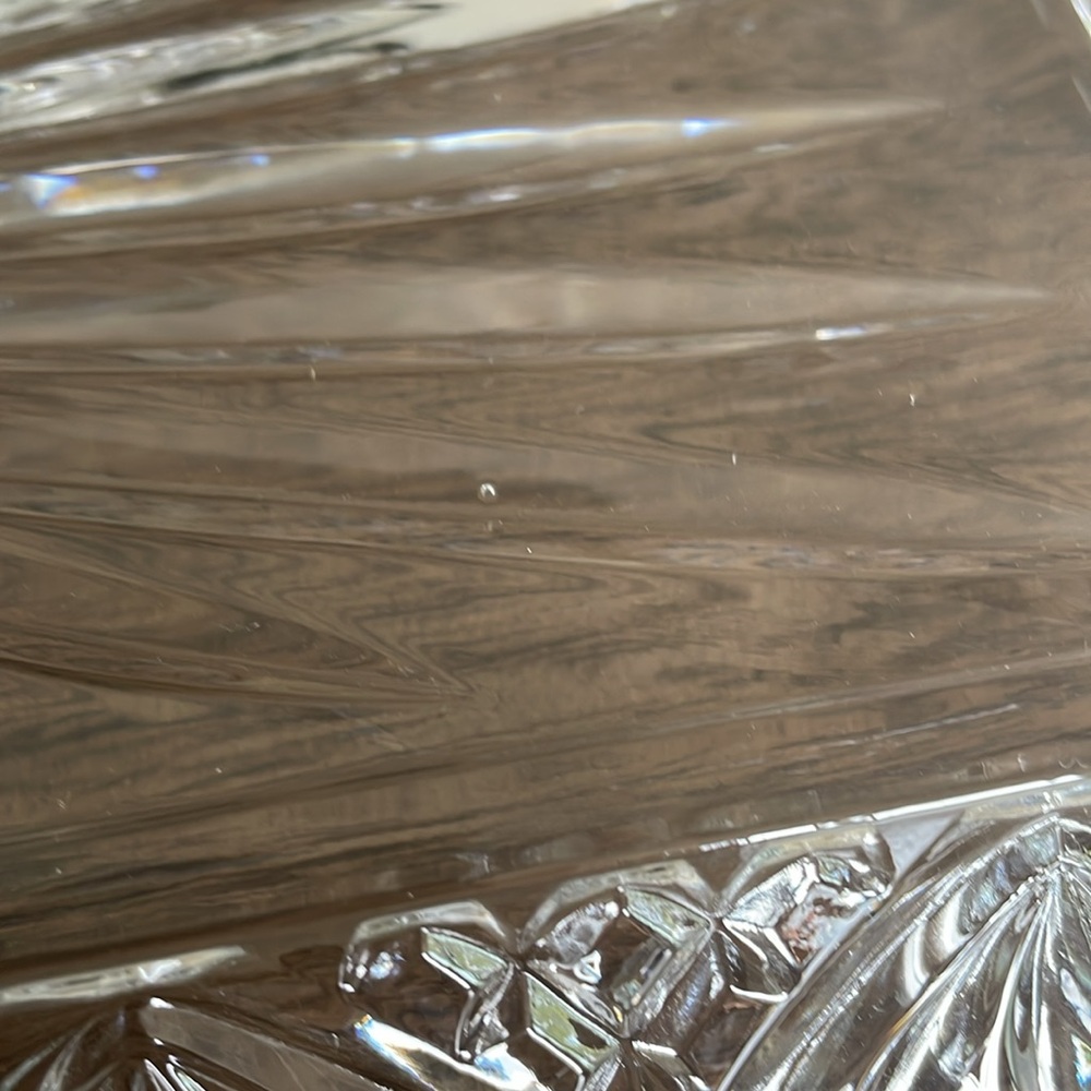 Godinger Art Dublin Clear Glass Crystal Rectangular Tray 16 3/4 x 6 3/4 x 1 1/2 - Picture 12 of 15